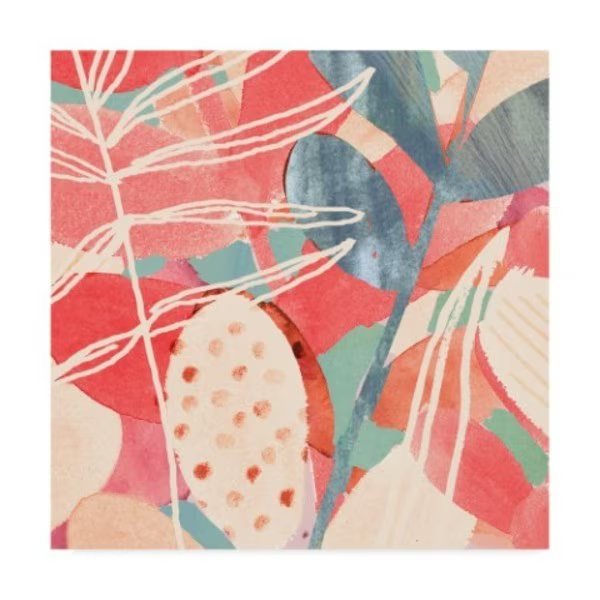 Victoria Borges 'Tropical Assemblage Ii' Canvas Art, 24x24, Trademark Fine Art, Mfr#: WAG08376-C2424GG
